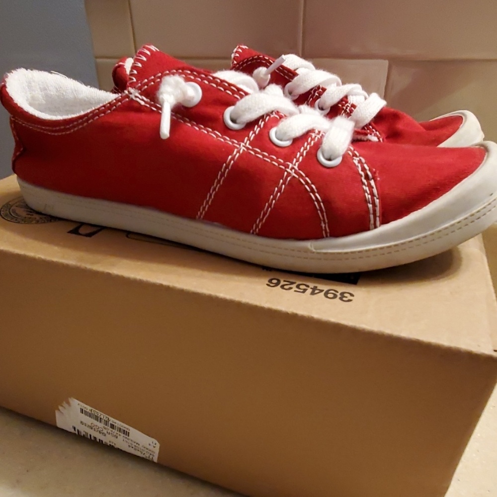 Red Pop Highbar Sneakers Size 8
